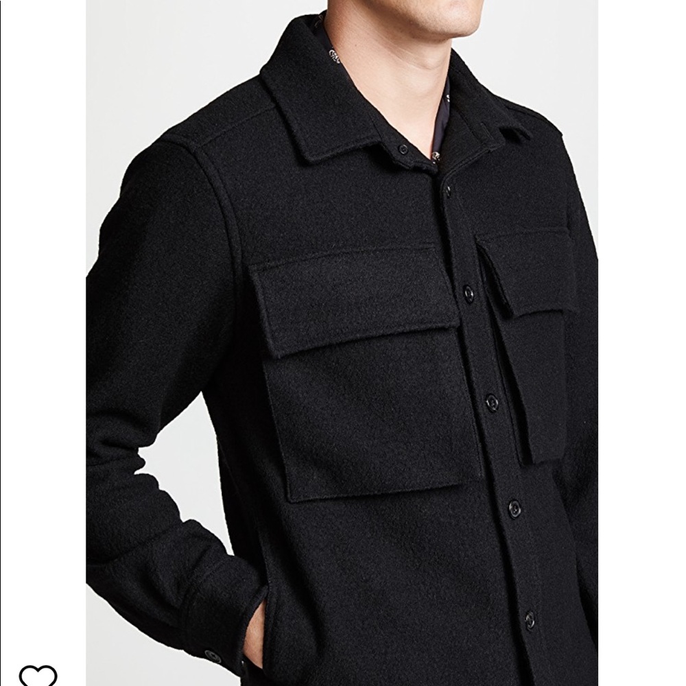 Saturdays nyc black wool field jacket size small